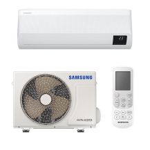 Aparat de aer conditionat tip split de perete Samsung Wind-Free Elite AR09CXCAAWKNEU+AR09TXCAAWKXEU, Inverter 9000 BTU, Clasa A+++