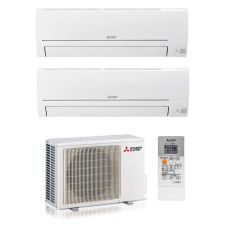 Aparat de aer conditionat multi-split Mitsubishi Electric cu 2 unitati interne de perete MXZ2HA50VF  + MSZDW35VF + MSZDW25VF , Inverter 12000 BTU + 9000 BTU,  Clasa A++