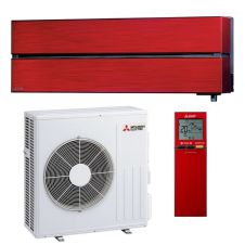 Aparat de aer conditionat Mitsubishi Electric Kirigamine Style Ruby Red MSZLN60VGR+MUZLN60VG, Inverter 21000 BTU, Clasa A++