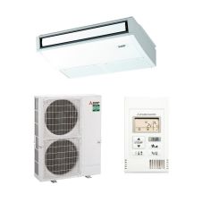 Aparat de aer conditionat tip caseta pentru tavan Mitsubishi Electric PCAM100KA2+PUZZM100VDA, Inverter 35000 BTU, Clasa A++/A+