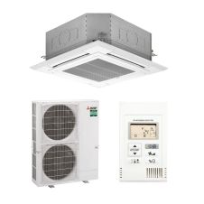 Aparat de aer conditionat tip caseta pentru tavan Mitsubishi Electric PLAZM100EA2+PUZZM100VDA, Inverter 35000 BTU, Clasa A++/A+