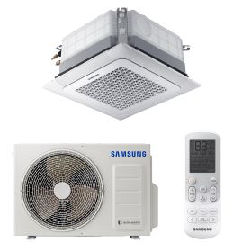 Aparat de aer conditionat tip caseta pentru tavan Samsung  AC026RNNDKG+AC026RXADKG Inverter 9000 BTU, Clasa A++