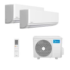 Aparat de aer conditionat Midea Multi-Split cu Inverter Quattro M2OE-18HFN8-Q + 2 unitati interne AG2DURA-09NXD0-I(R) 18000 BTU, Clasa A / A++