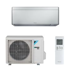 Aparat de aer conditionat tip split de perete Daikin Stylish Silver FTXA25CS+RXA25A8, Inverter 9000 BTU, Clasa A+++