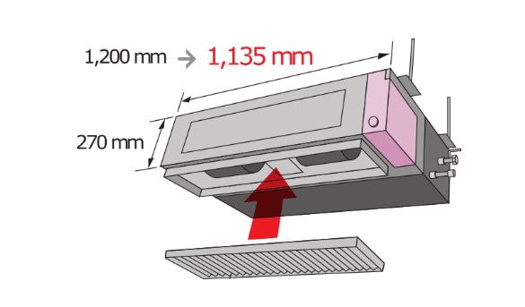 Design compact si subtire Fujitsu ARYG45KMLA AOYG45KATA